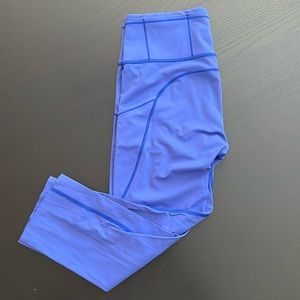 Lululemon Fast and Free Reflective Crop - periwinkle